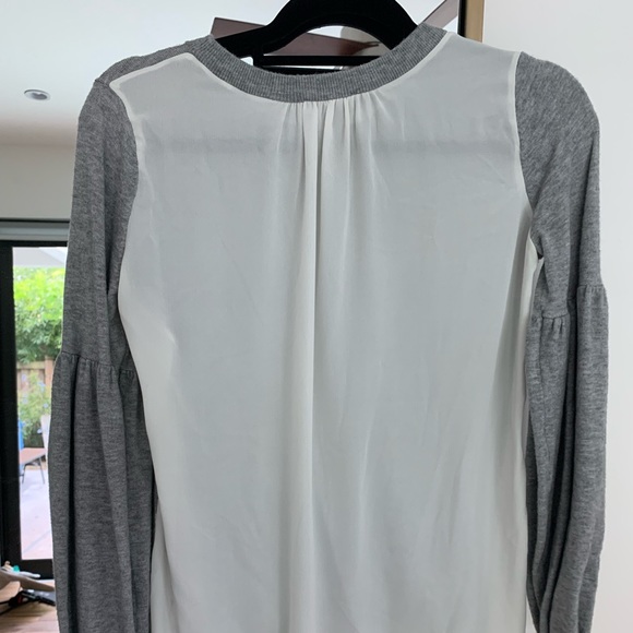 Chelsea28 Grey sweater with white sheer back - Picture 3 of 3
